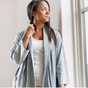 Love, Hanna Hanna Andersson Pima Cotton Gray Robe